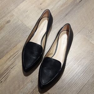 Antonio Melani black leather loafers
